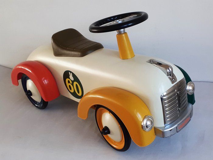Steering device - Dick Bruna - Limited edition - Loopauto, Nijntje 60 jaar - In kleur gecoat staal en kunststof