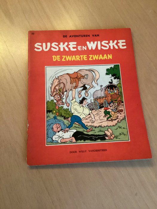 Suske en Wiske RV-35 - De zwarte zwaan - 1 Album - Pierwsza edycja belgijska - 1959
