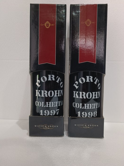 Krohn Colheita Port: 1997 & 1998 - Douro - 2 Flessen (0.75 liter)