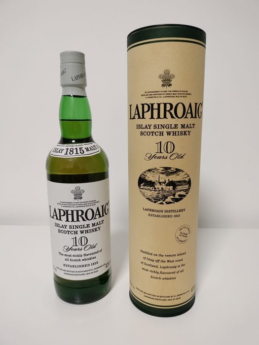 Laphroaig 10 years old - Original bottling  - b. anii 2000 - 70 cl