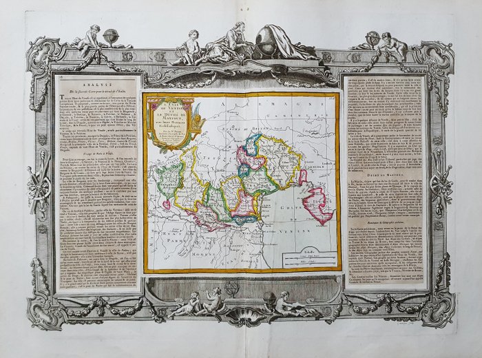Europa, Mapa - Itália / Veneto / Lombardia / Veneza / Milão / Parma; Desnos / Brion De la Tour - L'Etat de Venise et le Duchè de Mantoue - 1781-1800