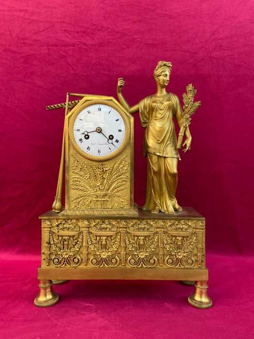 Orologio da mensola - Juhel Jeune a Paris Impero Bronzo dorato - 1815
