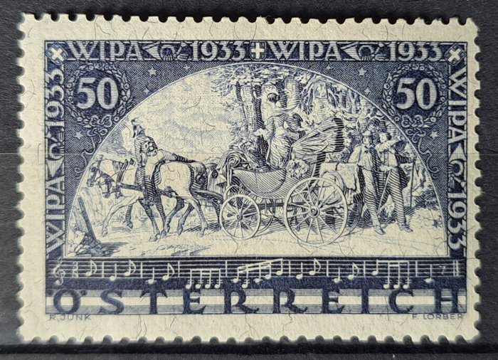 奥地利 1933 - Wipa-纤维纸 - Michel 556A