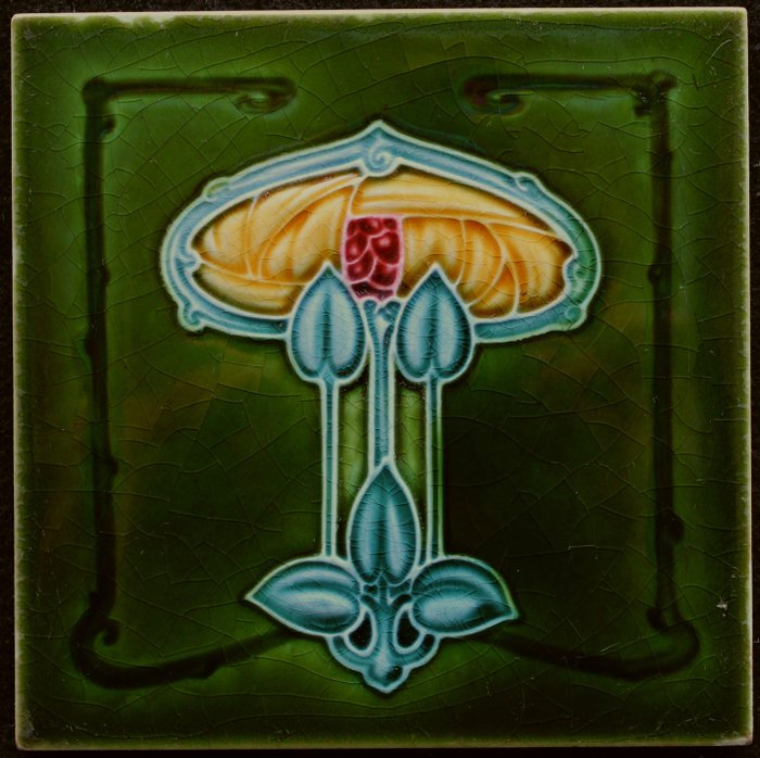 Art Nouveau Azulejo - The Malkin Tile Works - Art Nouveau - 1900-1910 