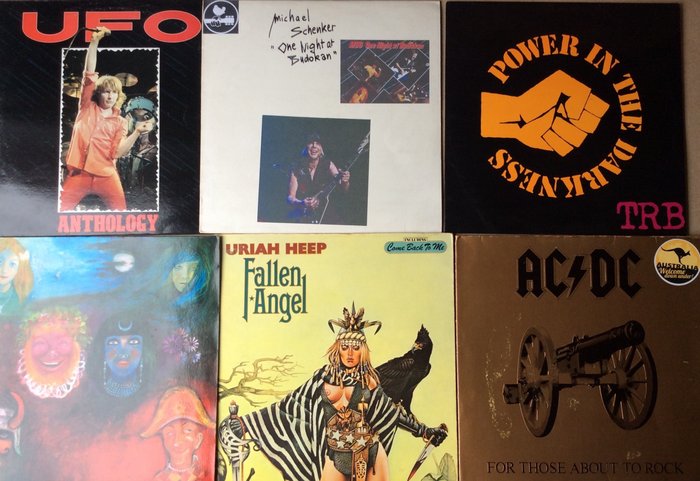 King Crimson, Uriah Heep, AC/DC - Flere kunstnere - UFO "Anthology" - LP-albummer (flere elementer) - 1. stereopresning, 140 Gram, 180 gram - 1970