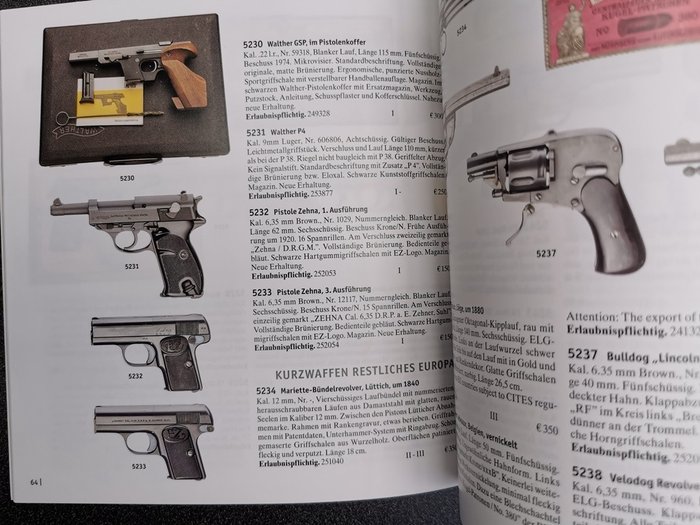Deutschland - 2x Referenzbuch -  Schusswaffen aus fünf Jahrhunderten - 156/140 Seiten, ca. 900 farbige - 2016