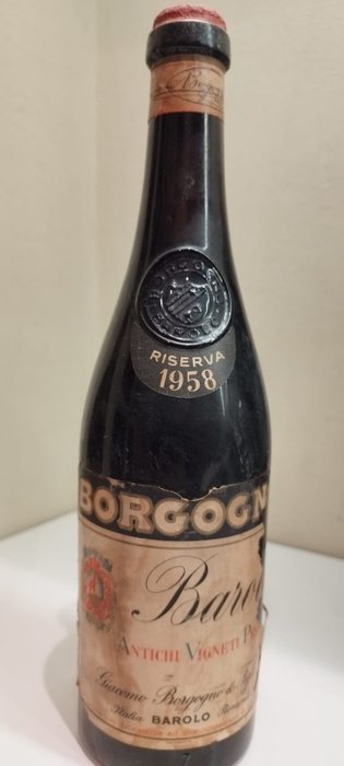 1958 Giacomo Borgogno - 巴羅洛 Riserva - 1 瓶子（0.72L）