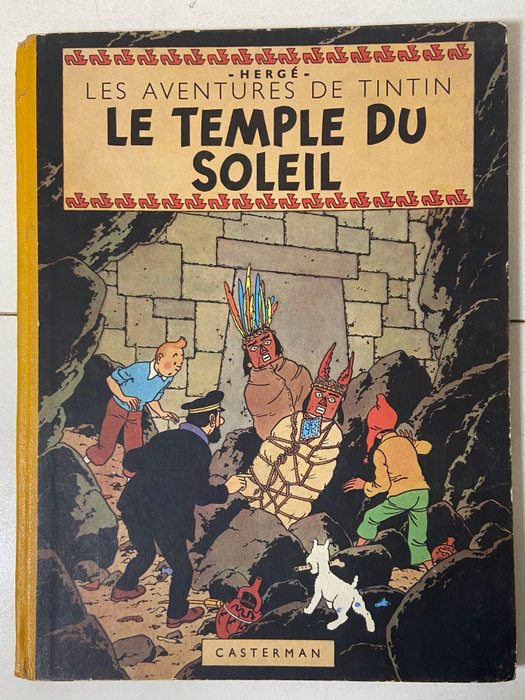 Tintin T14 - Le Temple du Soleil (B3) - C - 1 Album - Pierwsze Wydanie - 1949