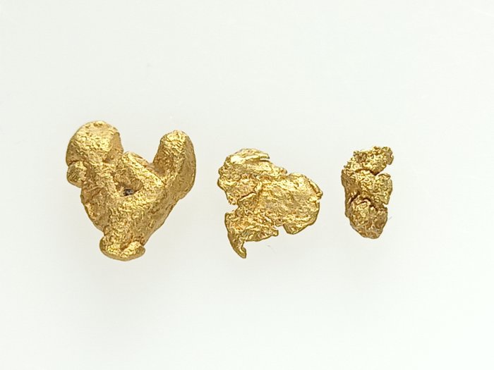Pepitas de ouro 0,50 gr - Lapónia/Finlândia Pepitas- 0.5 g