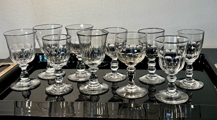 In the taste of Baccarat/Legras - Drinking set (10) - Crystal