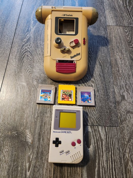 Nintendo - Gameboy Classic + Boosterboy + games - Video game console