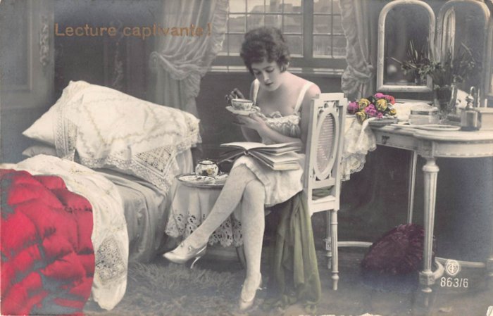 Fantasie, Meine Damen und Herren – Romantik - Postkarte (163) - 1900-1940