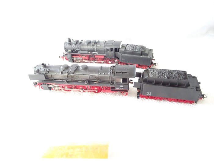 Roco H0轨 - 04119B,43203 - 蒸汽机车 (1) - BR 01 + BR 58 - DB, DRG