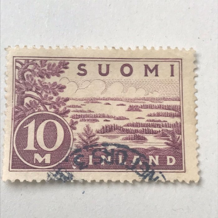 Finlandia  - 10m Zeppelin - fiński znaczek pocztowy