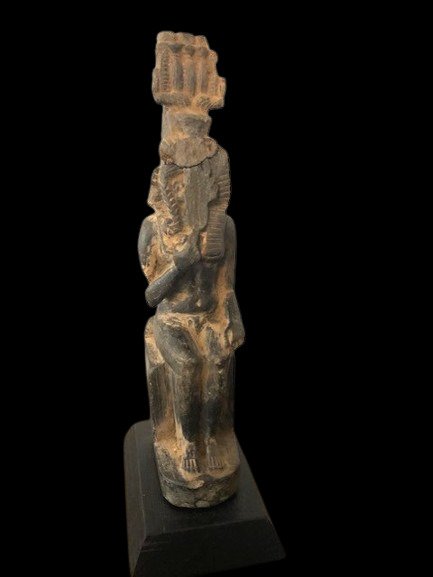 Oldtidens Egypt, 26. egyptiske dynasti Skifer Amulet - 14 cm  (Ingen reservasjonspris)