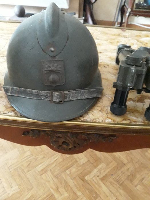 法国 - 陆军/步兵 - 军装 - 头盔和战壕潜望镜 - 1939