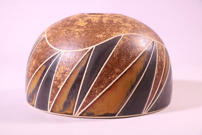Vakker 京焼 Kyoyaki keramikkvase - Keramikk - 市川博一 Ichikawa Hirokazu（1959-） - Japan - Shōwa-periode (1926 – 1989)