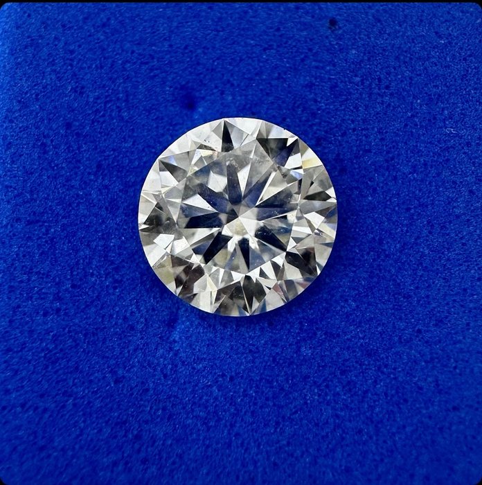 1 pcs 鑽石  (天然)  - 2.01 ct - 圓形 - H(次於白色的有色鑽石) - SI1 - 國際寶石學院（International Gemological Institute (IGI)）