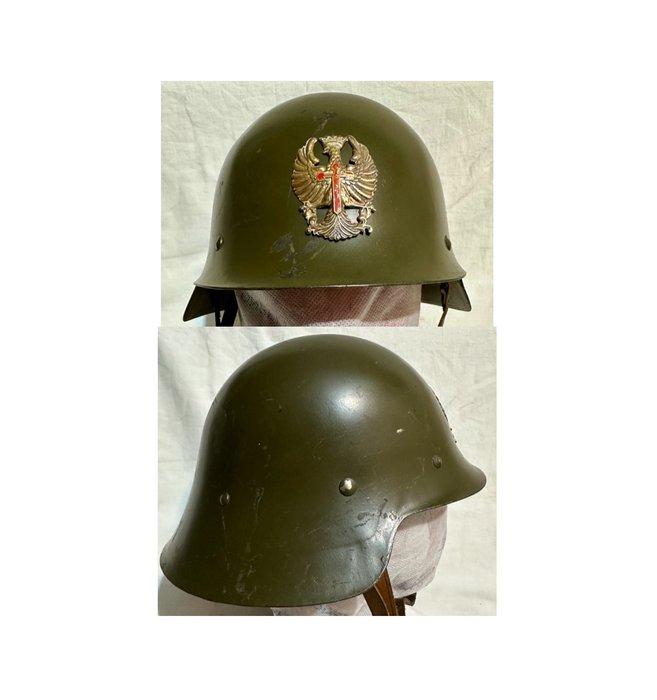 西班牙 - 军用头盔 - 内战时期，Trubia 头盔，1926 年型号，名为 Azaña。