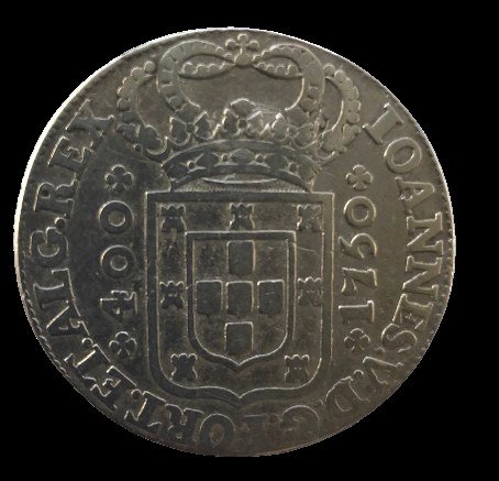 Portugália. D. João V (1706-1750). Cruzado Novo (480 Reis) 1750  (Nincs minimálár)