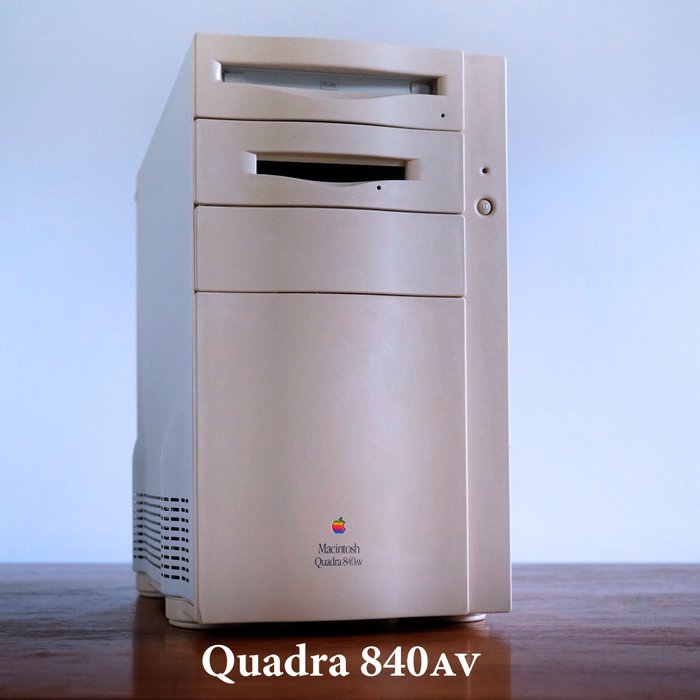 Apple The FASTEST 68K MAC ever made: Tower Mac QUADRA 840av (incl. CADDY CD-ROM) - 麦金塔电脑 - 带替换包装盒