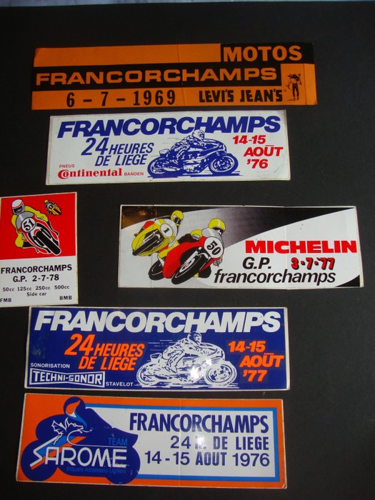 Spa francorchamps - 6 Loose stickers
