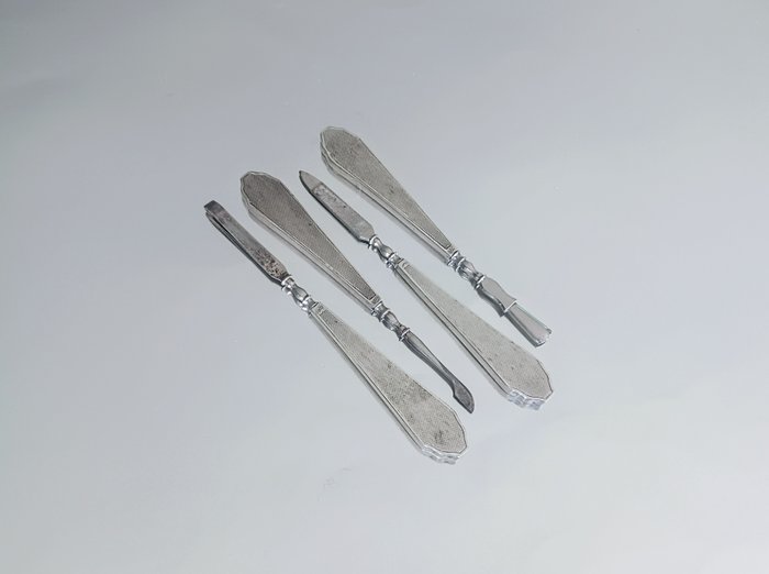  Toilettengarnitur (4) - Art Deco Nail Manicure - .800 Silber