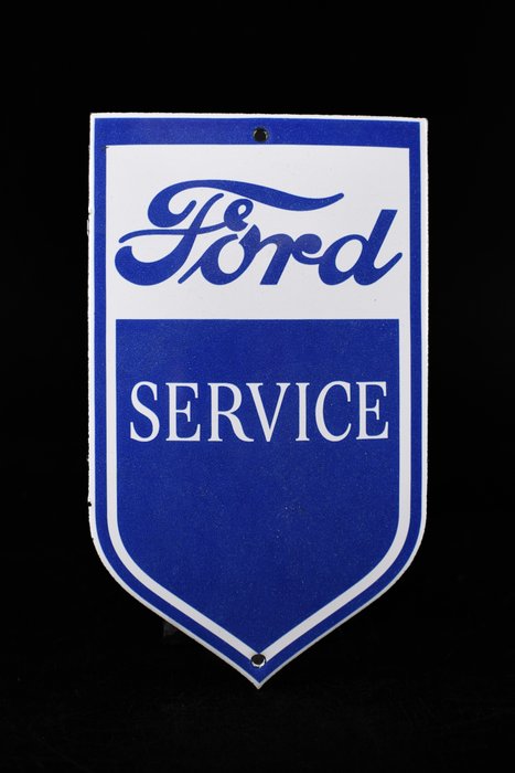 Sign - Ford - Ford SERVICE; enamel sign; cool garage item