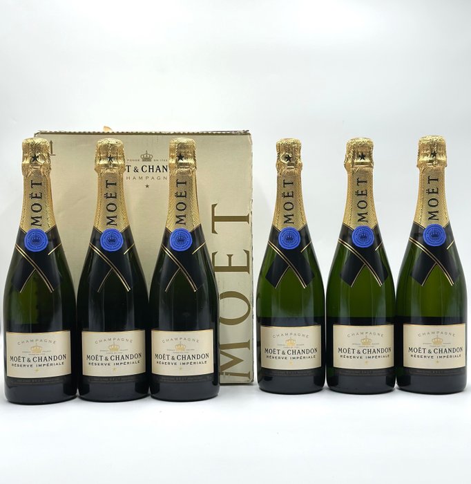 Moët & Chandon, Reserve Imperiale - Champagne Brut - 6 Garrafas (0,75 L)