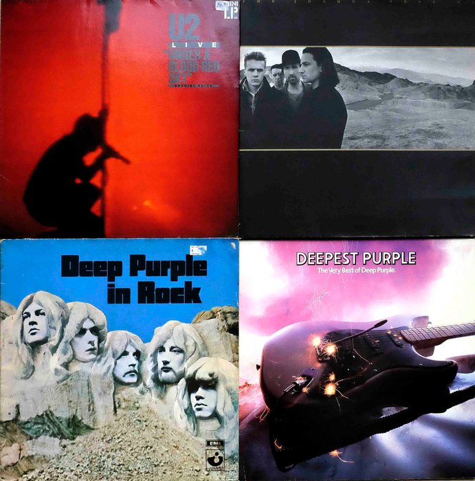 Deep Purple, U2 - Vinylplade - 1980