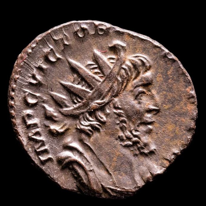 羅馬帝國. Victorinus (AD 269-271). Antoninianus Trier mint 270 A.D. PAX AVG / V - ✱ Pax standing front  (沒有保留價)