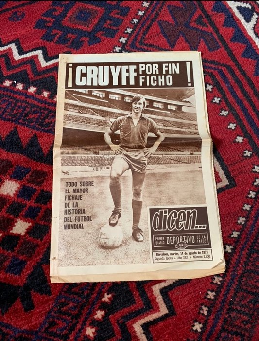 Periodico antiguo 1973 Dicen… “Fichaje Cruyff F.C. Barcelona” - 1973-1937