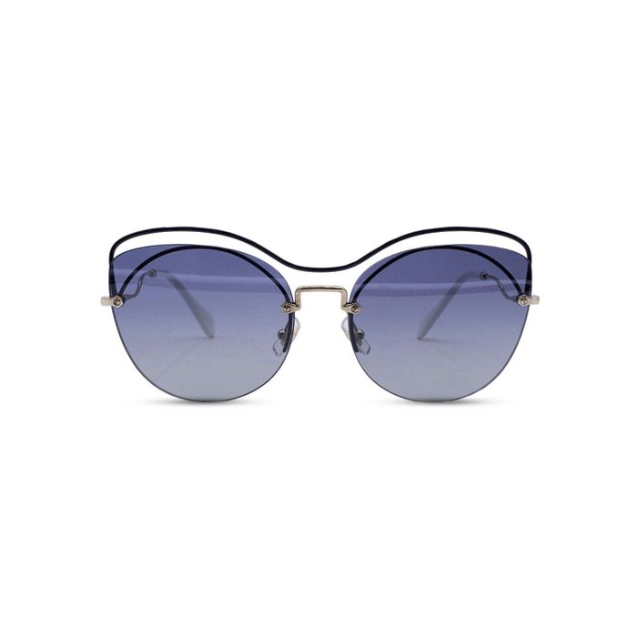 Miu Miu - Cat Eye Mint Women Blue Sunglasses SMU 50 T 60/17 145 mm - 墨鏡