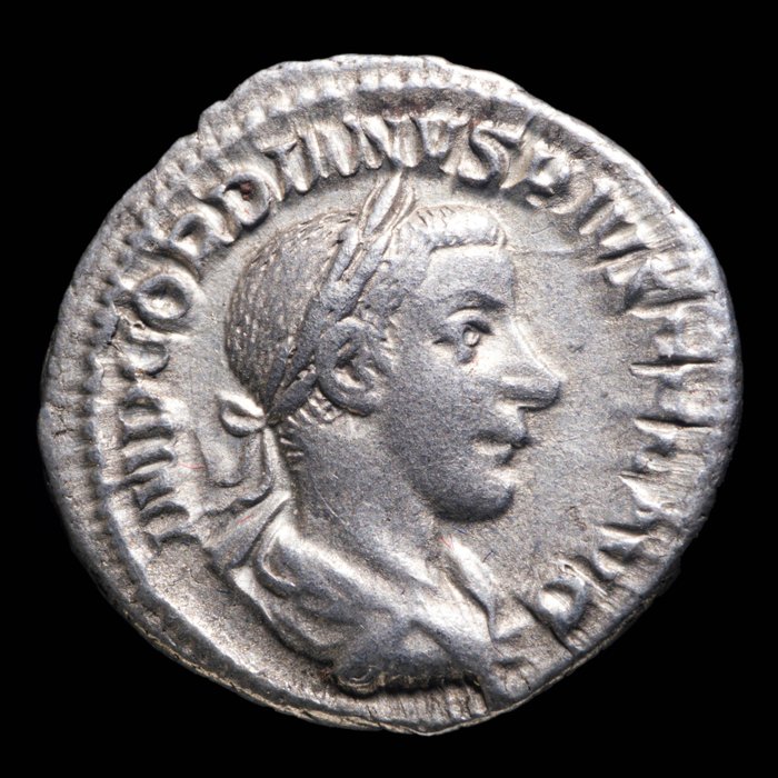 罗马帝国. 戈尔迪安三世（公元238-244）. Denarius Rome - SECVRITAS PVBLICA  (没有保留价)