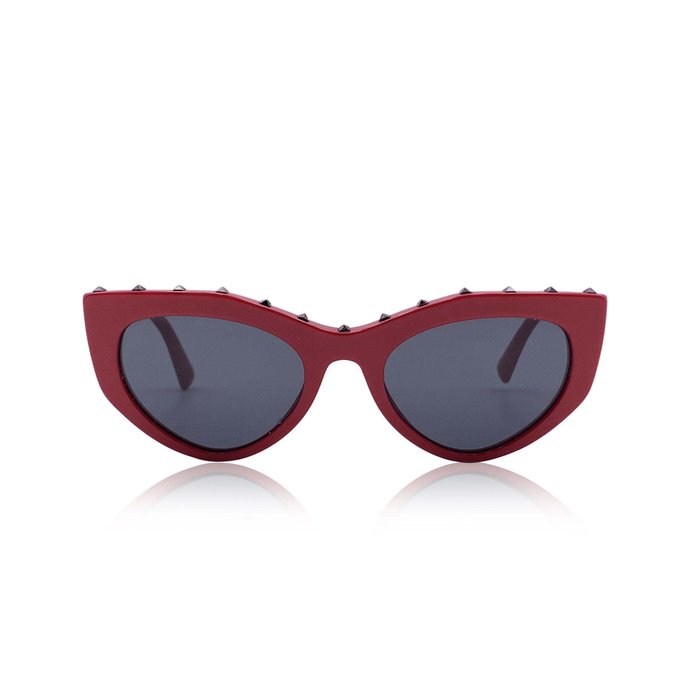 Valentino - Valentino Red Acetate Soul Rockstud Sunglasses 4060 53/20 140mm - Sonnenbrillen