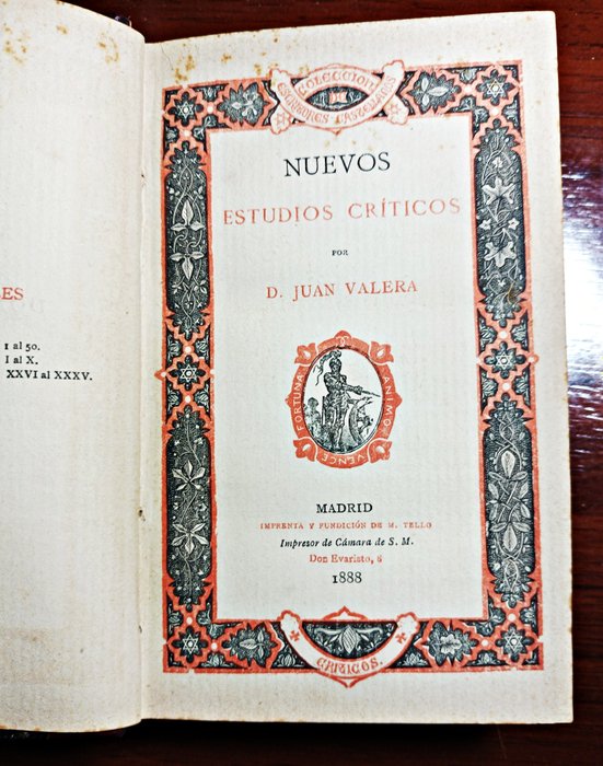 Juan Valera - Nuevos Estudios Críticos por D. Juan Varela.  1888 - 1888