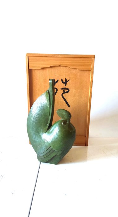 Saegusa Sotaro“三枝惣太郎”（1911-2006 big rooster - Statuette - Jern (støbt)