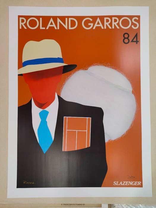 Razzia - Manifesto pubblicitario - Roland Garros 84 - Jaren 1980