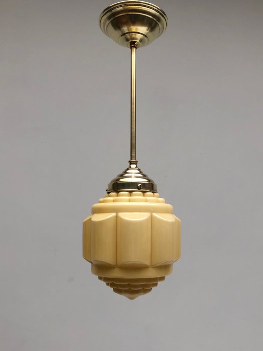 吊灯 - 玻璃, 黄铜