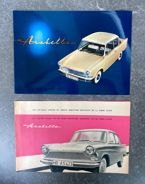 RARE ! 1959 Brochures - Borgward Lloyd - Arabella