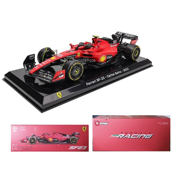 Bburago 1:24 - 1 - 模型賽車 - Ferrari - SF-23
