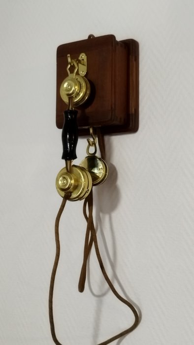 Picart-Lebas - 模擬電話 - 木材（橡木）, 銅, 黃銅