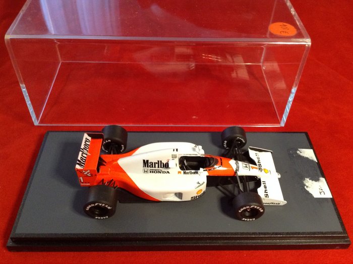 Tameo Models - made in Italy 1:43 - 1 - Modell racerbil - McLaren Honda MP4/6 F.1 World F.1 Champion 1991 #1 Ayrton Senna - professionellt byggd