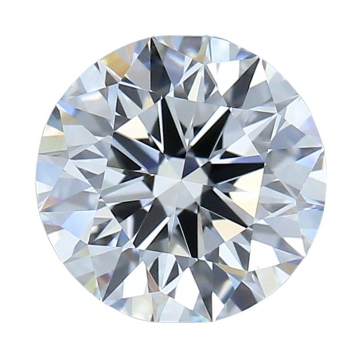 1 pcs 鑽石 - 1.37 ct - 圓形, 明亮型 - D (無色) - 無瑕疵的