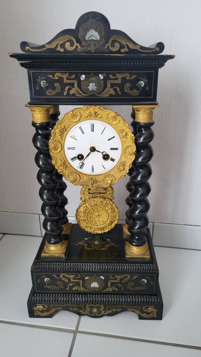壁爐鐘 - 門廊鐘 - 拿破崙三世 - 木 - 1850-1900