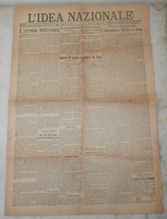 Gabriele d'Annunzio - L'erma bifronte - Prima pubblicazione - Rarissimo - 1919