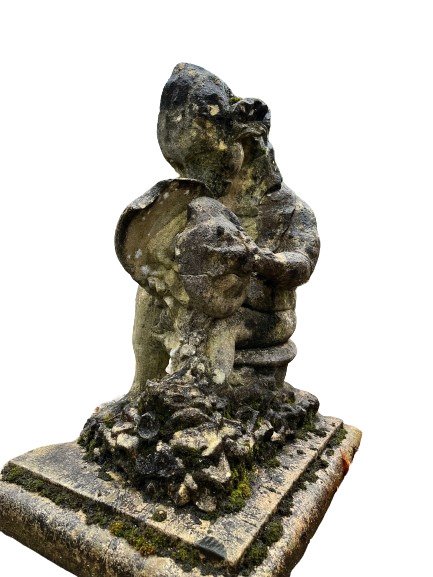 Sculpture, mythologisch figuur - 74 cm - Grès