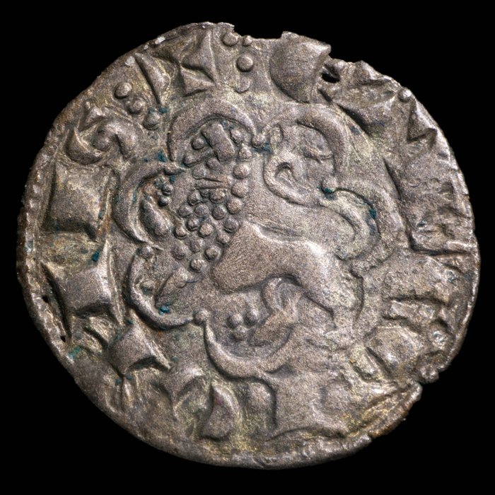 Królestwo Kastylii. Alfonso X "El Sabio" (1252-1284). Noven Ceca de Burgos (BAU 470)  (Bez ceny minimalnej
)