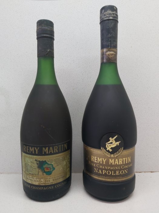 Rémy Martin - VSOP + Napoleon  - b. década de 1970, década de 1980 - 70cl - 2 garrafas