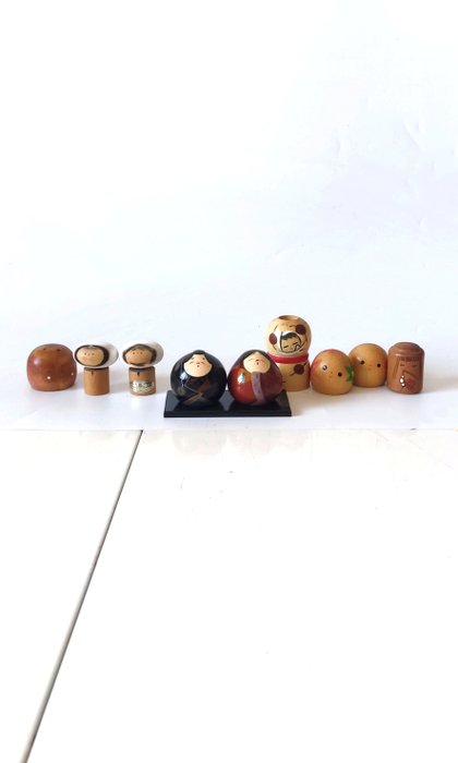 Kokeshi doll - Figurka -  (9) - Drewno